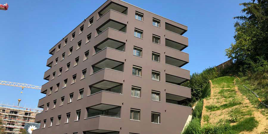 smt: Fribourg, Wohnüberbauung Rte de la Fonderie