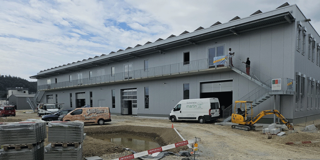smt, Büren an der Aare, Neubau Gewerbehalle